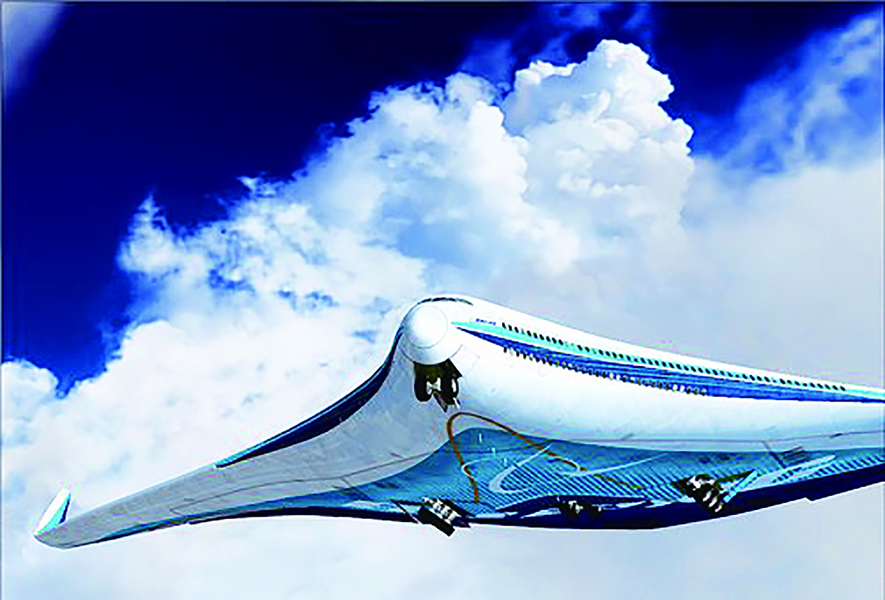 為了減少航空業的碳排放,未來飛機將採用永續燃料、新推進技術與油電混合技術。(台灣醒報圖庫)